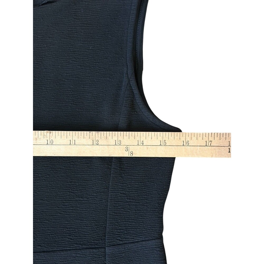 Banana Republic Sleeveless Sheath Dress Women's Size Small Black Stretch Flowy - Picture 5 of 16